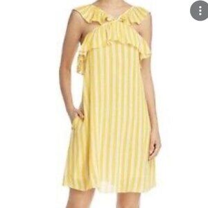 Rebecca Minkoff Tinsley Ruffled Striped Dress NWOT